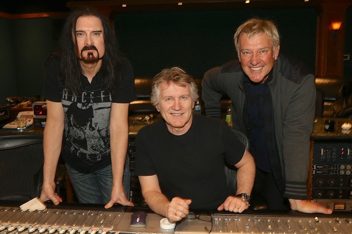 Rik Emmett, Alex Lifeson and James LaBrie at MetalWorks Resolution 9